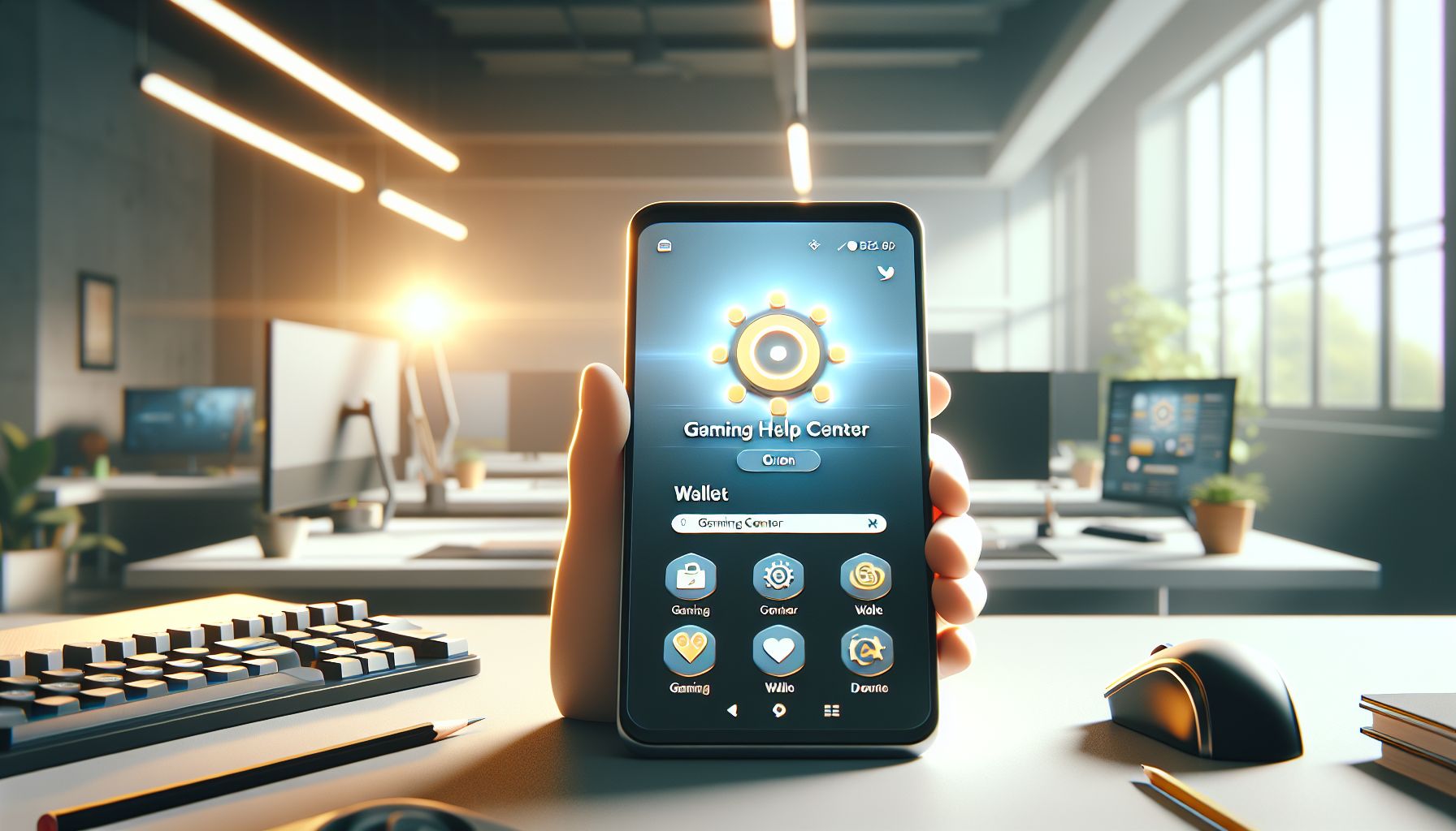 Mobile user reviewing account help and payment guidance on a gaming app