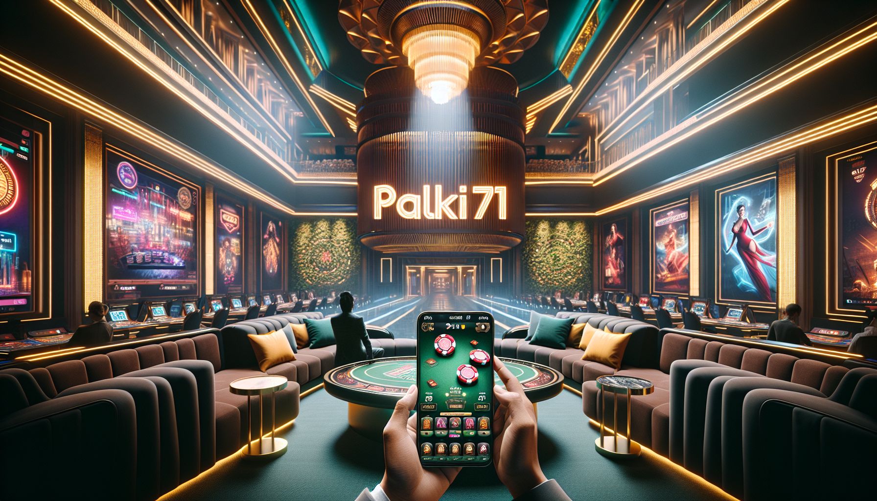 Bangladeshi casino player using a phone to access live tables and slots