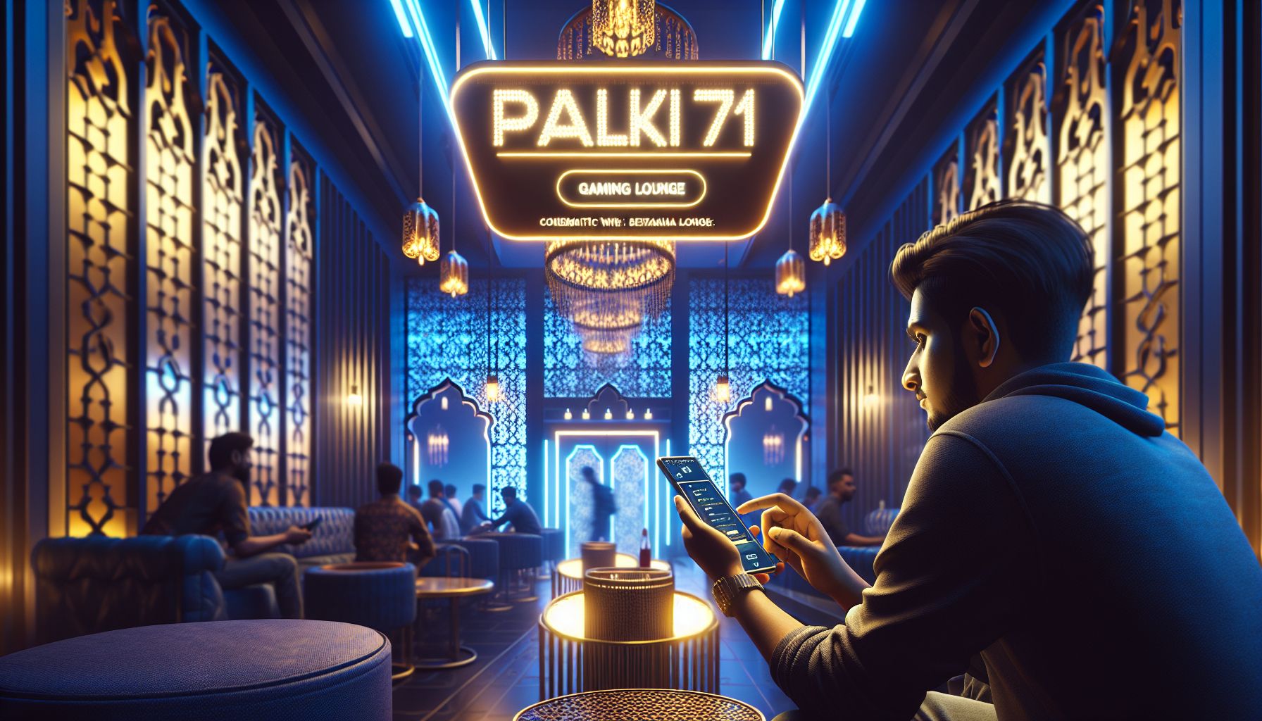 Bangladeshi player signing into a Palki71 account on a modern device